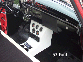 53 ford bench seat console