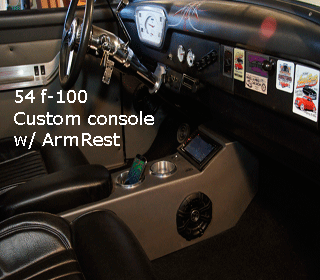 54 Ford f-100 console