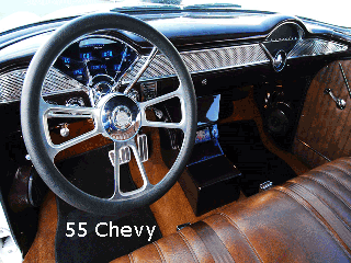 55 chevy bench seat console