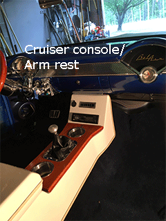 55 chevy bel air modern center cup holder console