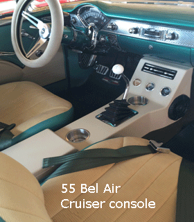 tri5 chevy interior console bel air