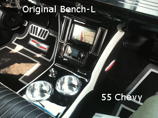 55 chevy bench seat console