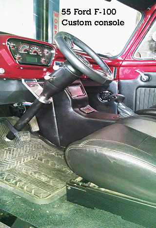 55 ford f-100 center cup holder console