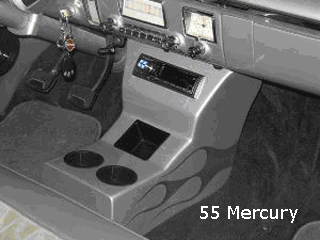 55 mercury bench seat console