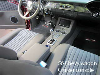 56 chevy wagon center console