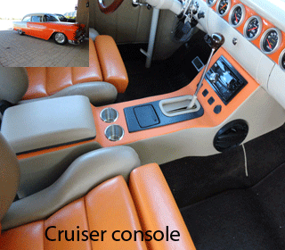 tri5 chevy interior console