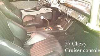57 chevy center cup holder console