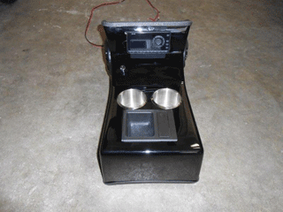 bench seat cup holder console 57 chevy