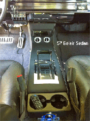 57 chevy center console