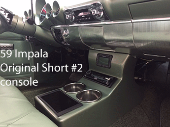 60 chevy impala bench seat console cup holders