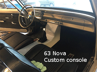 63 chevy nova custom modern center console