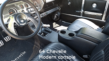 64 chevelle center console with cup holders