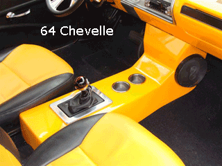 64 Chevelle cup holder center console