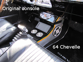 64 chevelle cup holder console