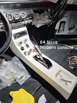 64 nova center console cup holders