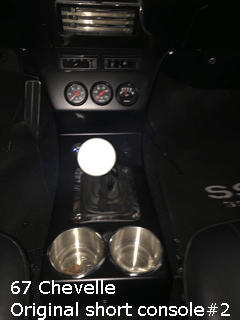 67 chevelle bench seat cup holder, gauges console
