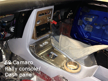 68 camaro center console