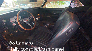 68 camaro center console