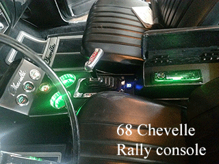 68 Chevelle center cup holder console
