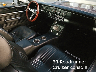 69 plymouth roadrunner cup holder console