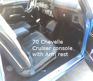 70 chevelle center console