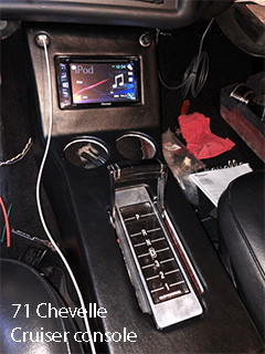 71 chevelle cup holder center console