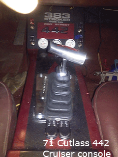 71 cutlass 442 center console