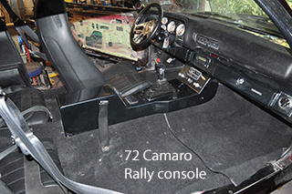 72 camaro center console