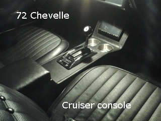 72 chevelle cup holder center console