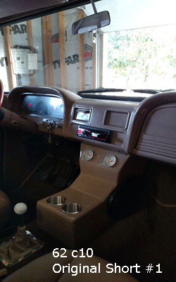 62 chevy c10 bench seat cup holder console